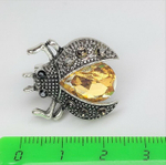 Брошь. Украшение  брошка "Жук". Символом перерождения, начала новой жизни
