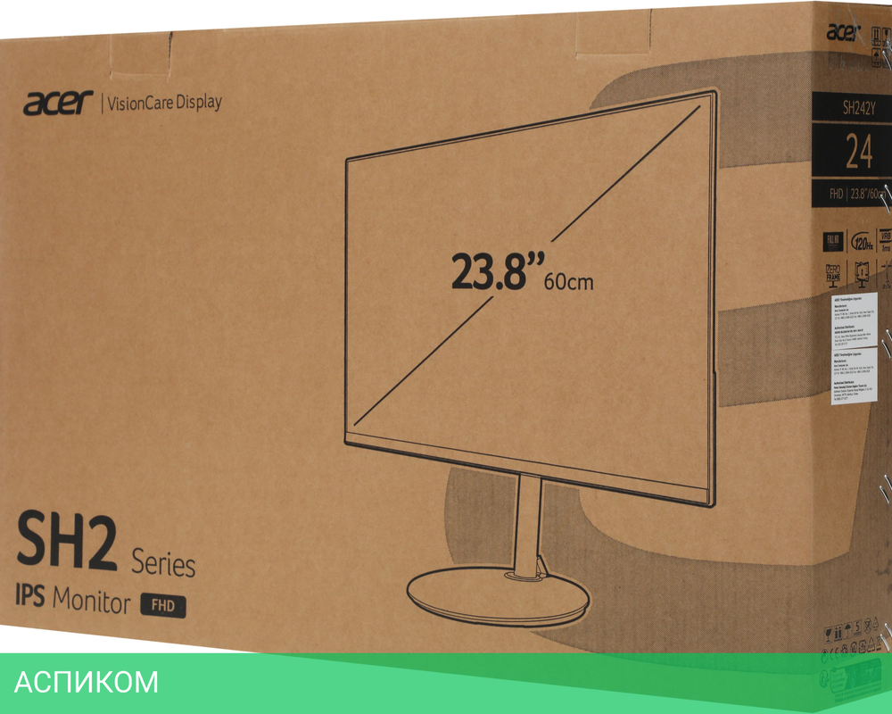 Монитор Acer 23.8" SH242YG0bmiphx