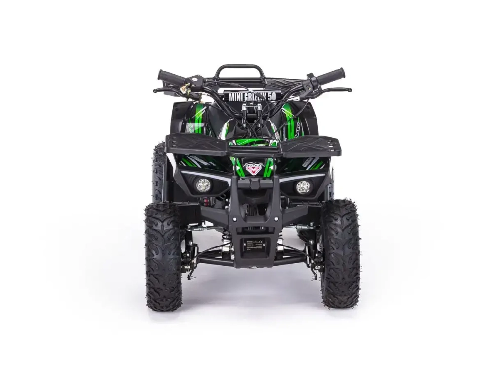 Детский бензиновый квадроцикл MOTAX GRIZLIK MINI ES BW с электростартером и родительским пультом