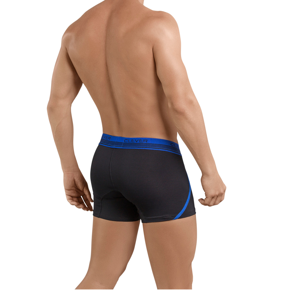 Мужские трусы боксеры черные Clever Moda Lovely Boxer 239811