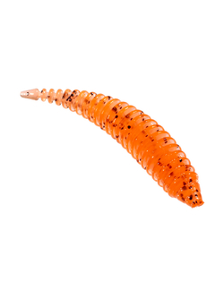 Приманка ZUB-MAGGOT SLIM 50мм-10шт, (цвет 250) морковный с блестками
