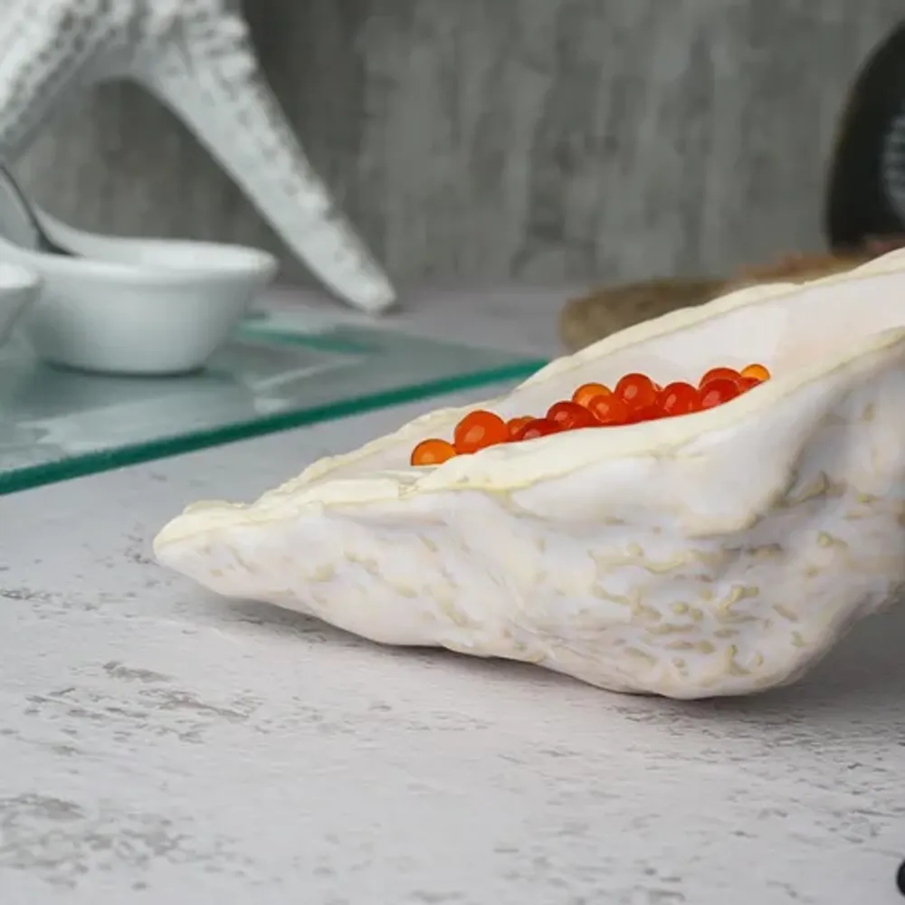 Блюдо для подачи 11,9*8,3 см h4,2 см 20 мл Gray Shell Frutti di Mare P.L. [1]