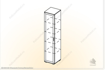 Пенал с полками Триумф ПП