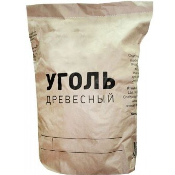 Уголь древесный для гриля Стандарт пакет 5кг из твердых пород