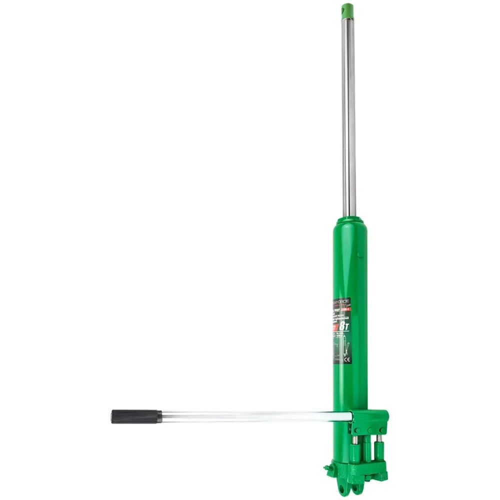 Цилиндр гидравлический удлиненный с двухштоковым насосом, 8т (общая длина - 660мм, ход штока - 500мм) RockForce##Rock FORCE RF-1208-2