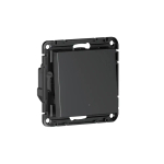 ATLASDESIGN SMART 1-кл. ВЫКЛЮЧАТЕЛЬ с подсв., Zigbee, сх.1, L+N, 10А, мех., КАРБОН