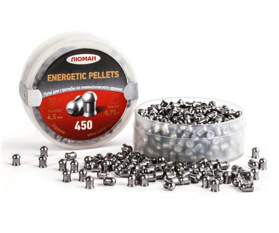 Пули «Люман» Energetic pellets 4,5 мм, 0,75 г (450 штук)