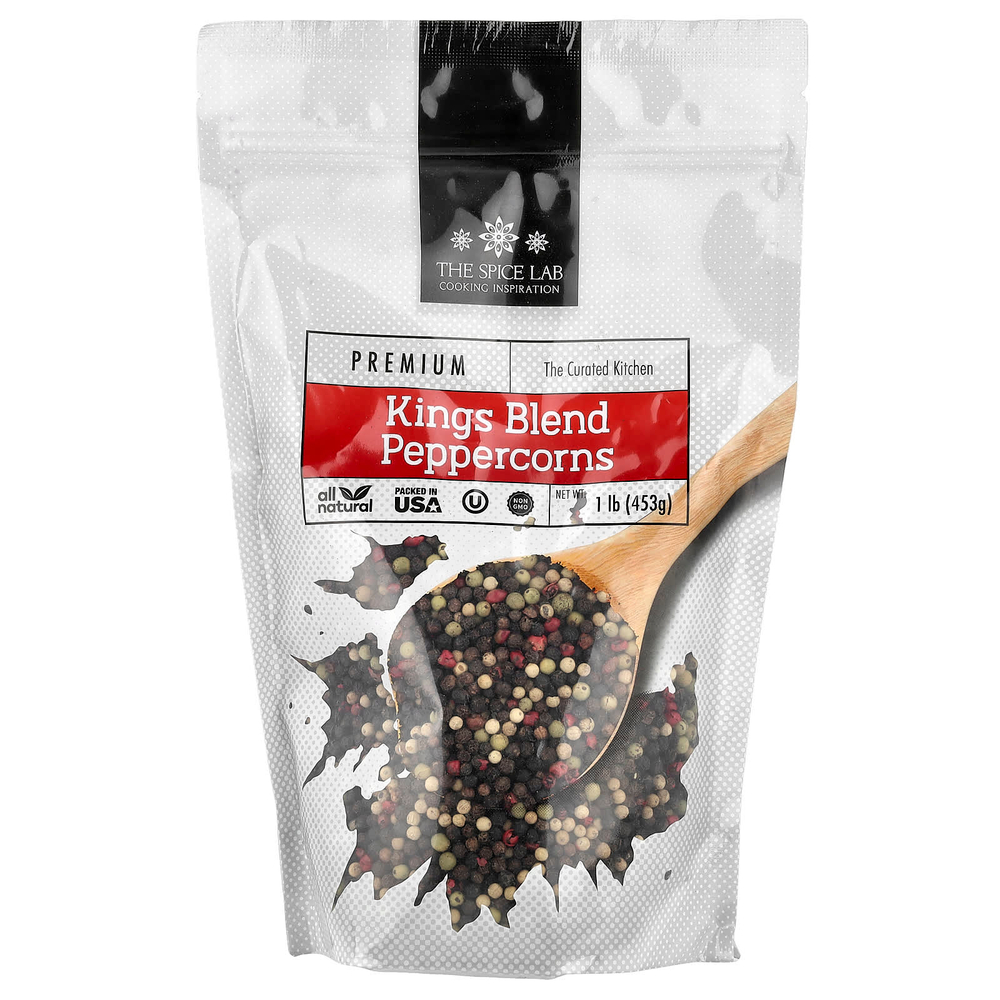 The Spice Lab, Kings Blend, смесь перцев горошком, 453 г (1 фунт)