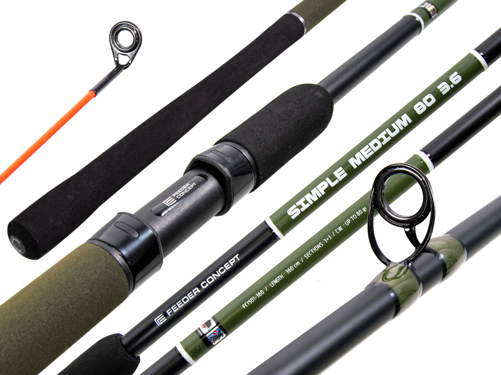 Удилище фидерное Feeder Concept Simple Medium / 360 см, до 80 г