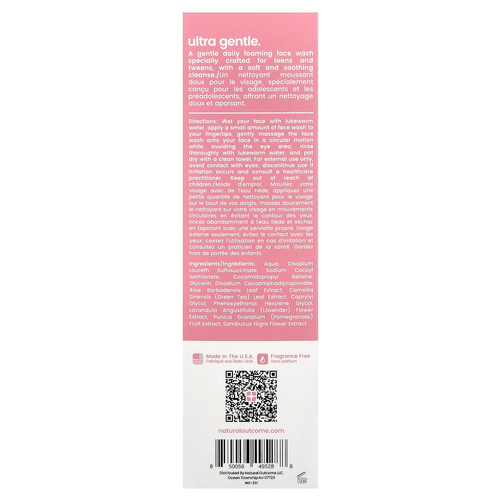 Natural Outcome, Teen Skin, ультранежное средство для умывания, 150 мл (5 унций)
