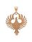 Подвеска «Феникс» из красного золота, вид сзади