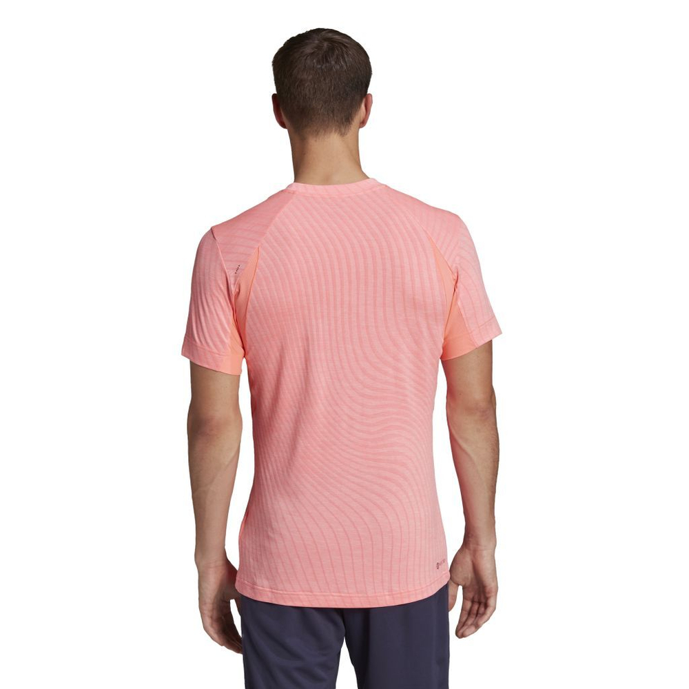 Мужская теннисная футболка Adidas Tennis Freelift Tee - acid red