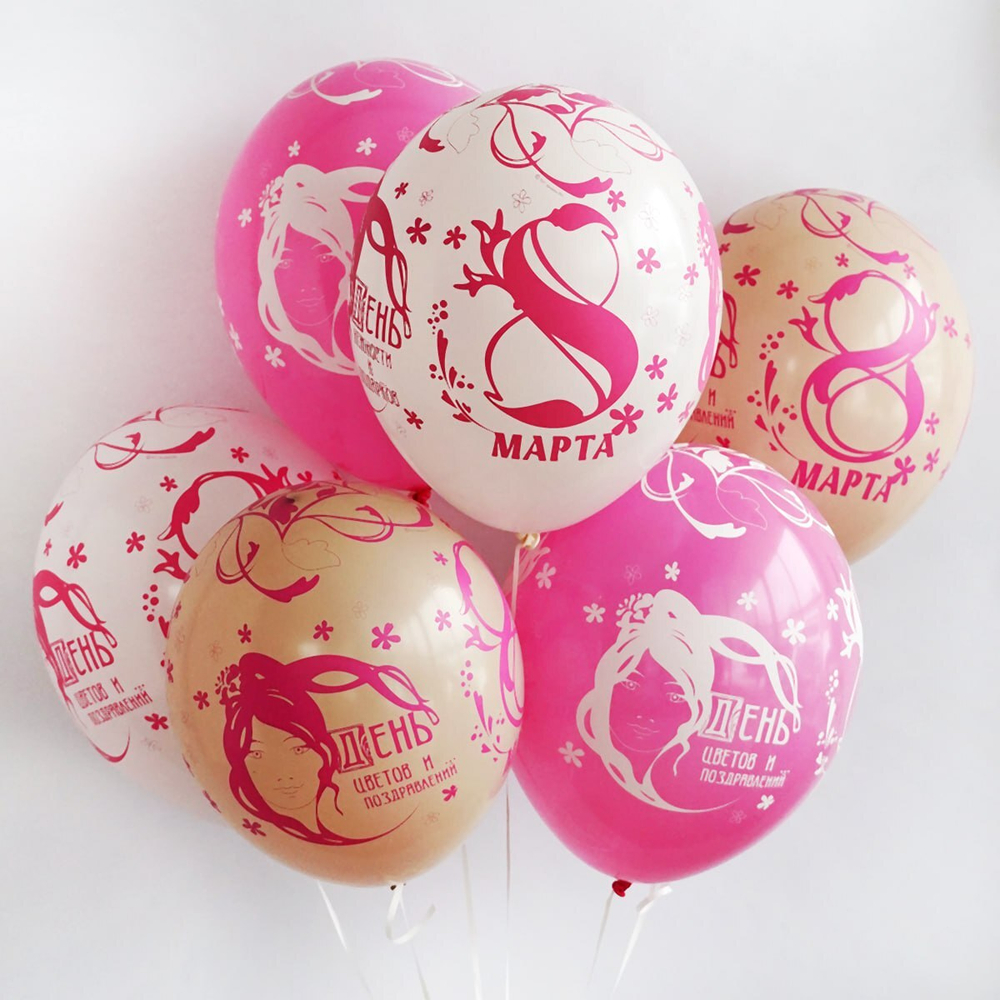 Шарики с гелием на 8 марта