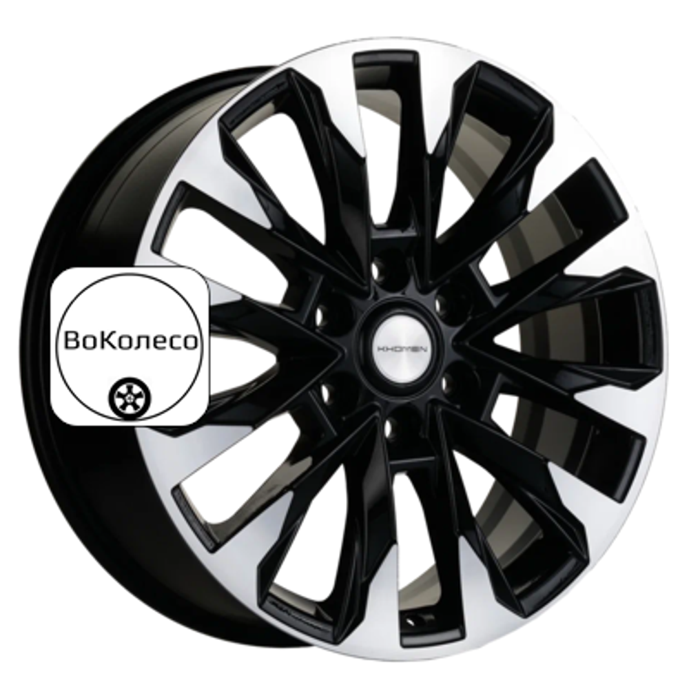 8x20/6x139,7 ET36 D100,1 KHW2010 (Tank 300/500) Black-FP Khomen Wheels
