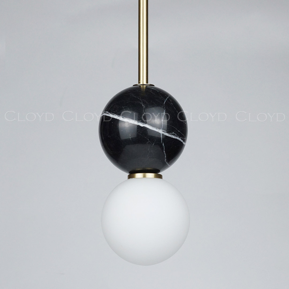 Подвесной светильник Cloyd AUSTA-C P1 / латунь - черн.мрамор (арт.11621)