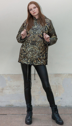 Куртка "Три Империи", по мотивам мозаик П. Корина в подземном вестибюле станции метро "Комсомольская"