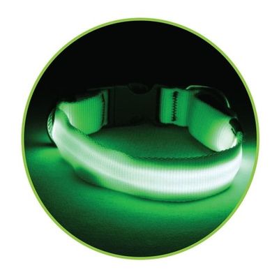 Ошейник (Triol) светодиодный 2.0*23-31см неоновый желтый