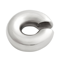 Кафф массивный полукруг, серебро