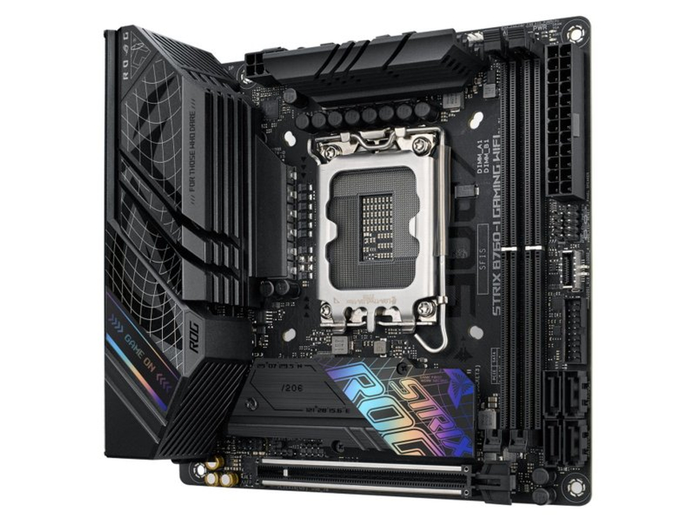 Материнская плата Asus Rog Strix B760-i Gaming Wifi, Socket LGA 1700, Intel B760, mini-ITX, RTL [90MB1D90-M1EAY0]