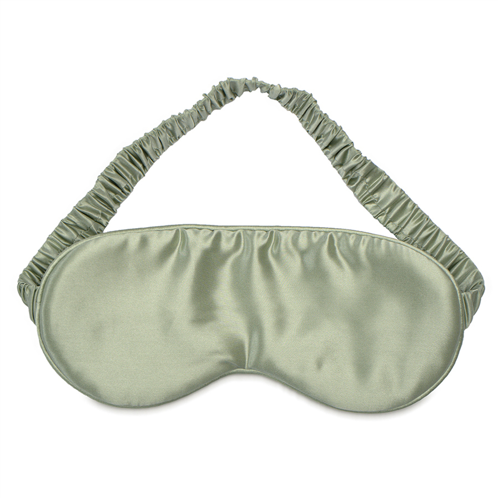 Маска для сна из натурального шелка мятного цвета из коллекции essential