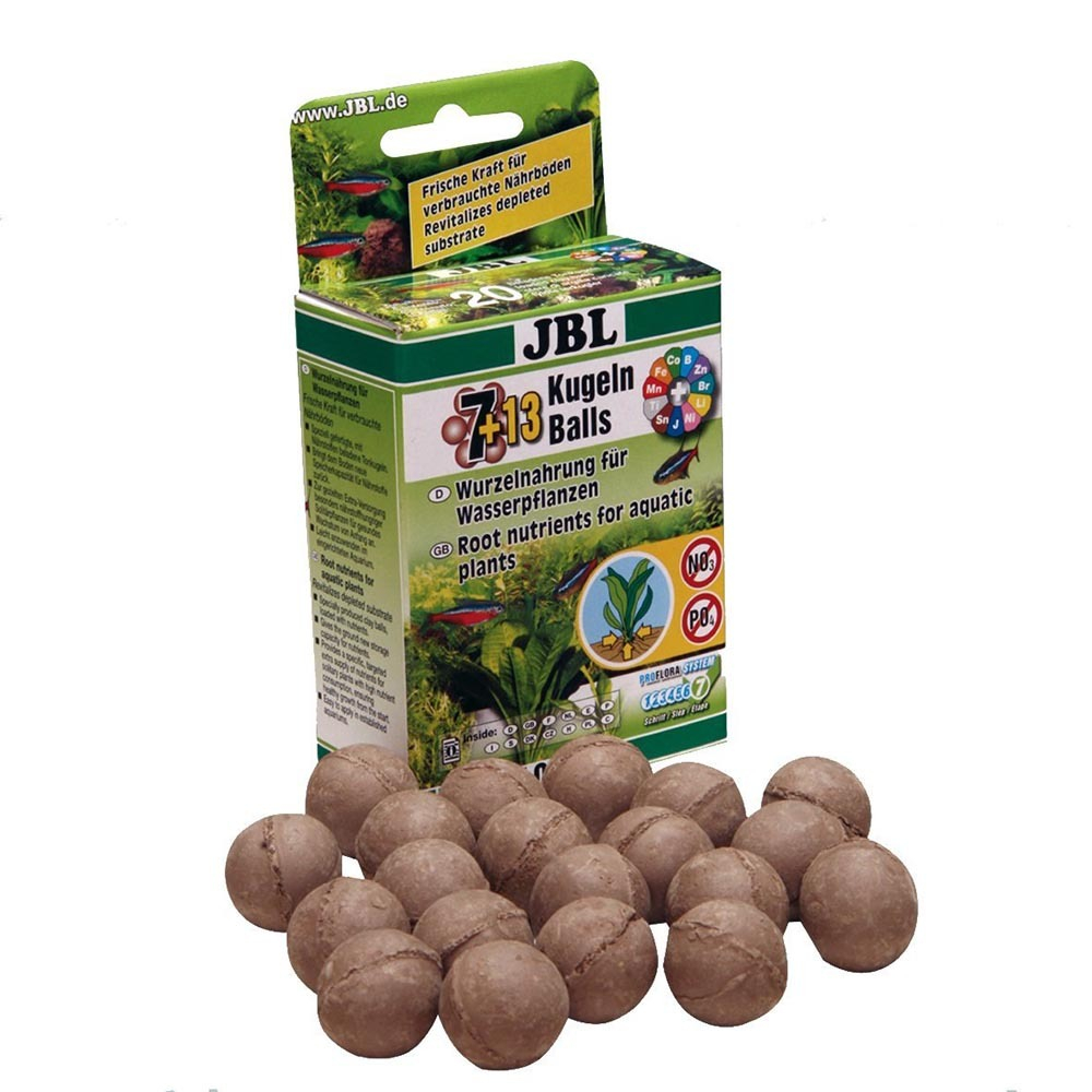JBL Die 7 + 13 Kugeln - удобрение корневое для растений (20 шариков)