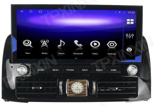 Магнитола для Toyota Land Cruiser Prado 120, Lexus GX470 (экран климата внизу) - Kuberg ZH-T1214L монитор 12.3" на Android 10, Быстрая, CarPlay, 4G SIM-слот
