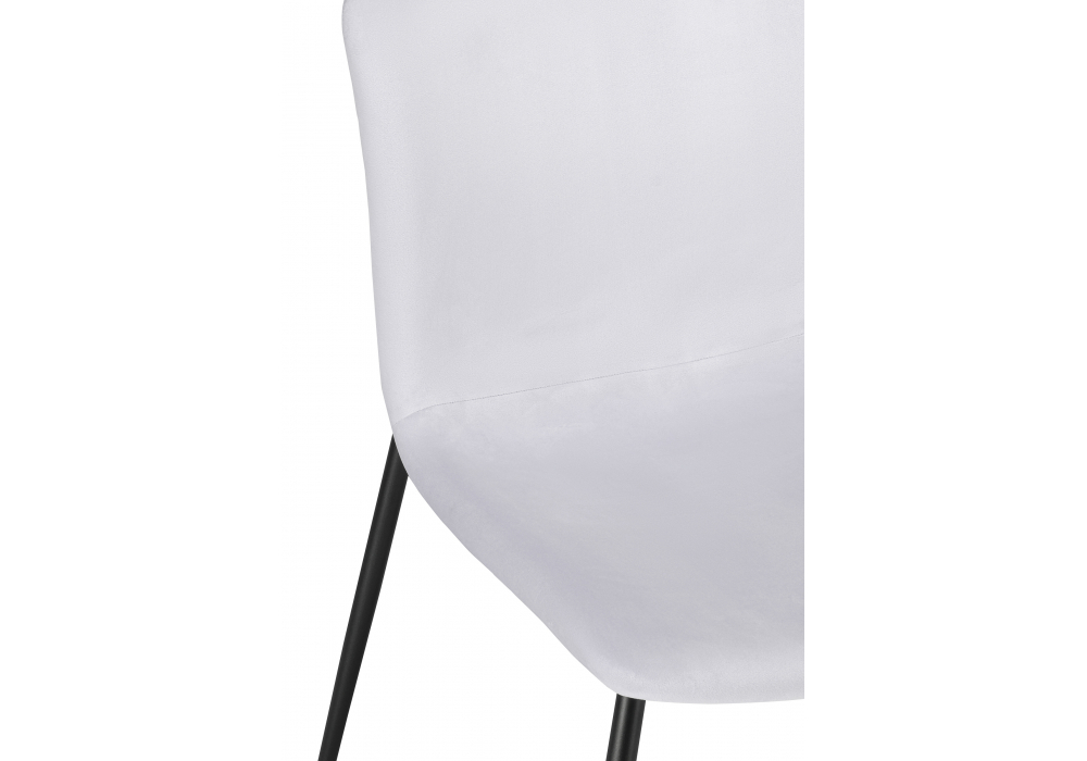 Стул на металлокаркасе Woodville Игон серый, черный муар, ножки черные