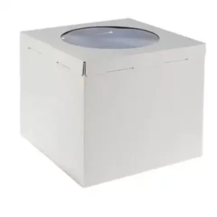 Коробка для торта, 40*40*35 см (С ОКНОМ)