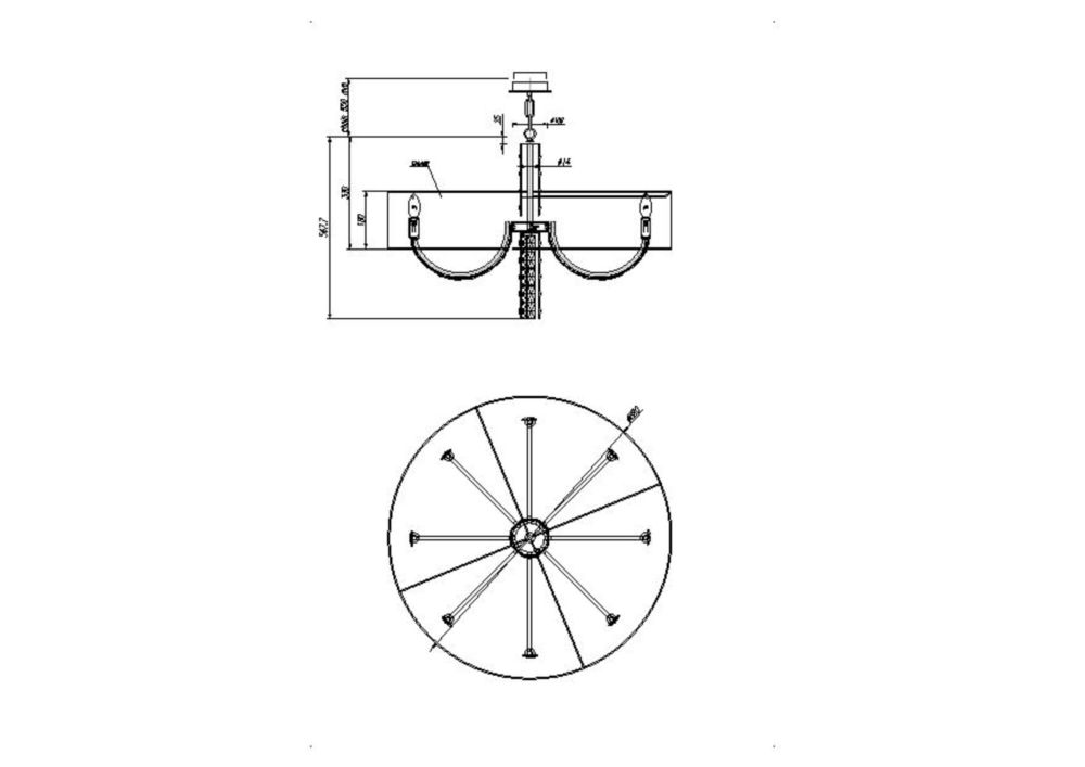 Подвесная люстра Maytoni Talento DIA008PL-08CH