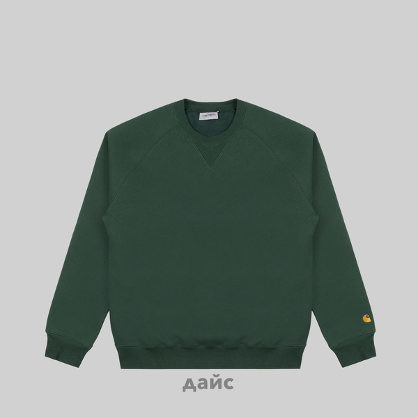 Толстовка мужская Carhartt WIP Chase Sweatshirt артикул:I033660_sycamore - купить в магазине Дайс