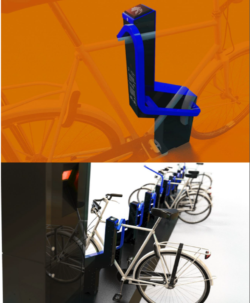 Велопарковка с электронным замком