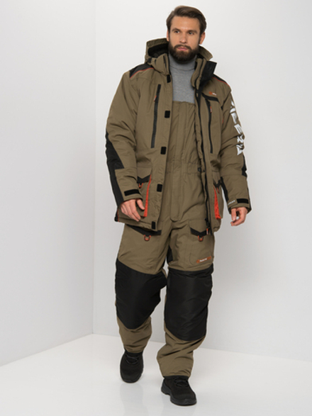 Костюм зимний Siberia цвет Хаки/Черный ткань Breathable (Размер: 56-58, Рост: 182-188)