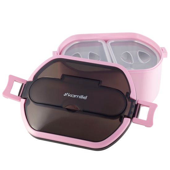 Ланч бокс 750 мл. Kamille KM 2138 (пластик, нержавеющая сталь)