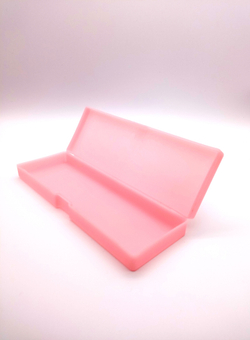 Пенал пластиковый с наполнением, 10 предметов, бирюзовый