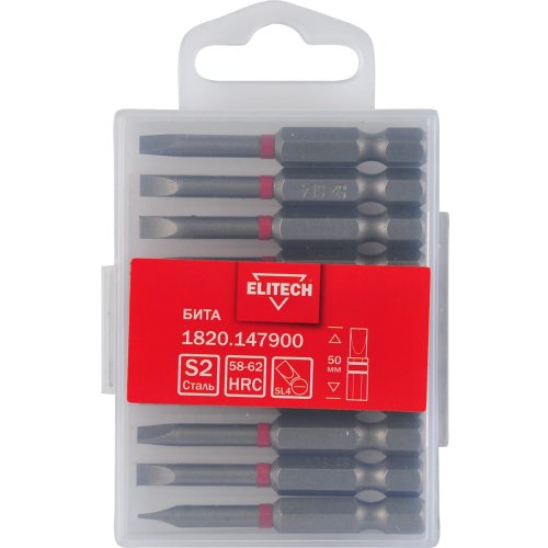 Бита ELITECH SL4*50мм (10 шт.)   1820.147900