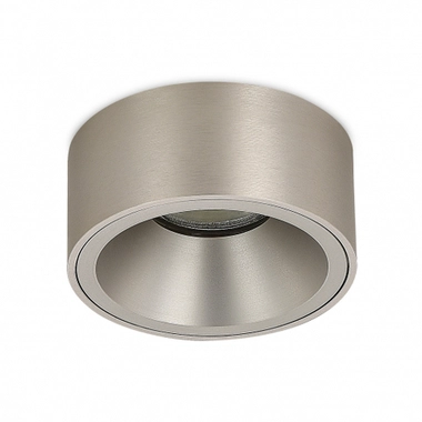 Светильник встраиваемый MUNICH под лампу GU10, цвет шлифованный алюминий, D88xH57, 6мм, IP20