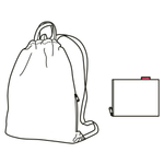 Рюкзак складной mini maxi sacpack floral 1