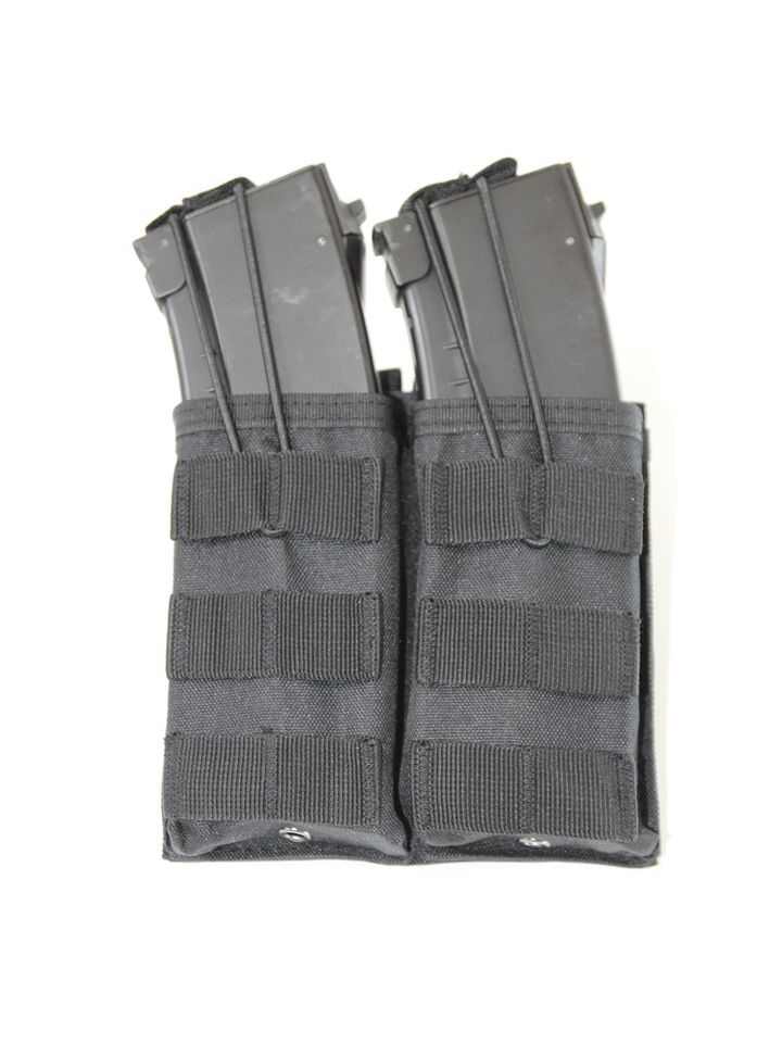 Подсумок без клапана двойной для магазинов (черный)