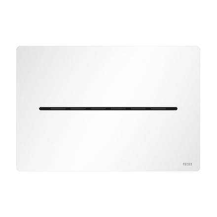 Металлическая панель смыва для унитаза TECEsolid с бесконтактной активацией, питание от сети 12 В, (белый матовый)