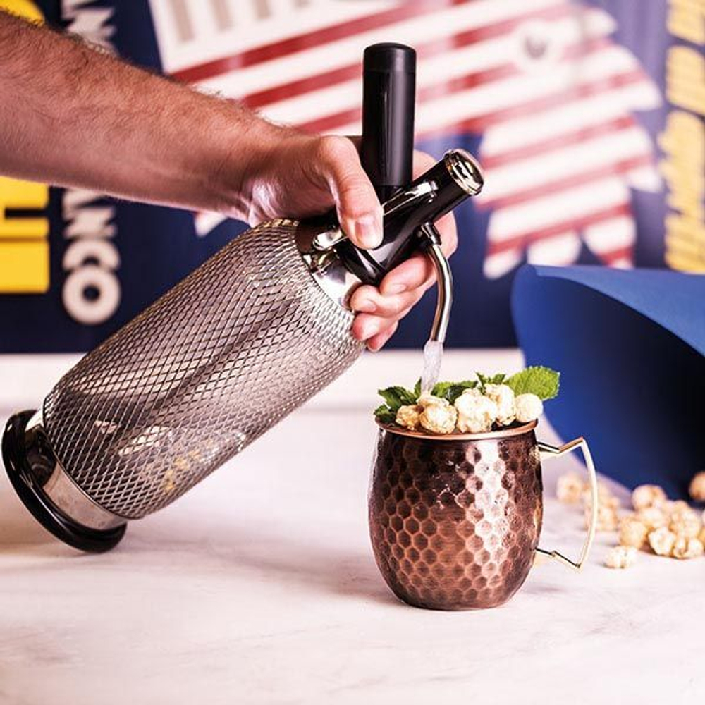 Сифон для содовой «Содамэйкер»;сталь нерж.,пластик;1л;,H=35см;прозр. (Цвет: прозрачный)