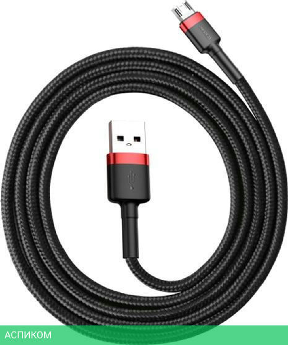 Кабель Baseus Cafule 1m Red/Black (CAMKLF-B91)
