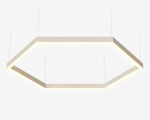 Подвесной LED светильник шестиугольный LP85-ARENA6-400 60Вт (сегмент 404 мм) 5000K 5520Лм белый 808х808х80мм DARKLUM