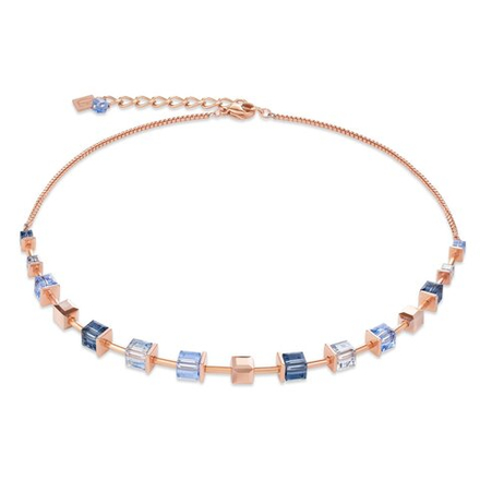Колье Coeur de Lion Blue 4996/10-0700 цвет синий, золотой, голубой