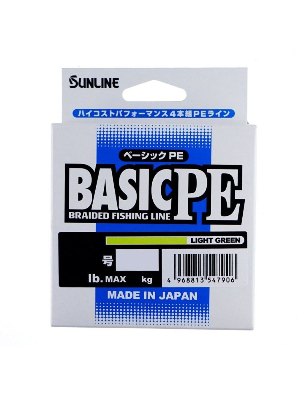 Плетеный шнур для рыбалки Sunline BASIC PE HG 150m(Light Green) #2/35lb