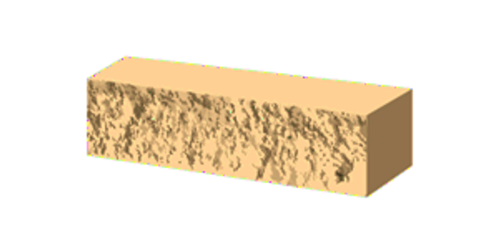 Кирпич силикатный Гулькевичи колотый одинарный лицевой