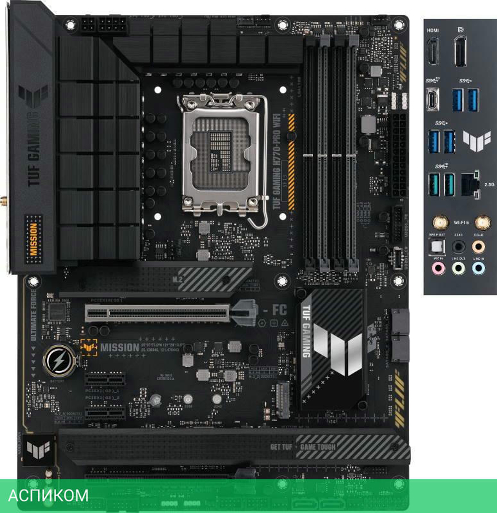 Материнская плата ASUS TUF Gaming H770-Pro WiFi Soc-1700 Intel H770 DDR5