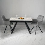 Комплект из 2-х стульев Bradex Home Grant серый шенилл на поворотном механизме