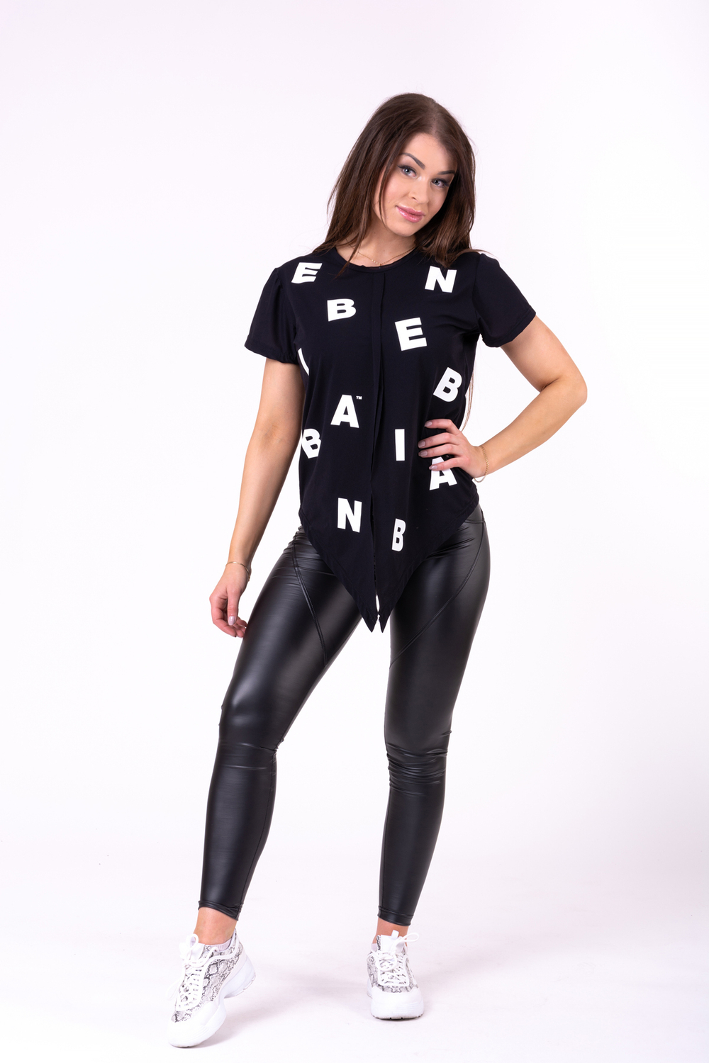 ФУТБОЛКА NEBBIA TIED KNOT "LETTERS" T-SHIRT 680 BLACK