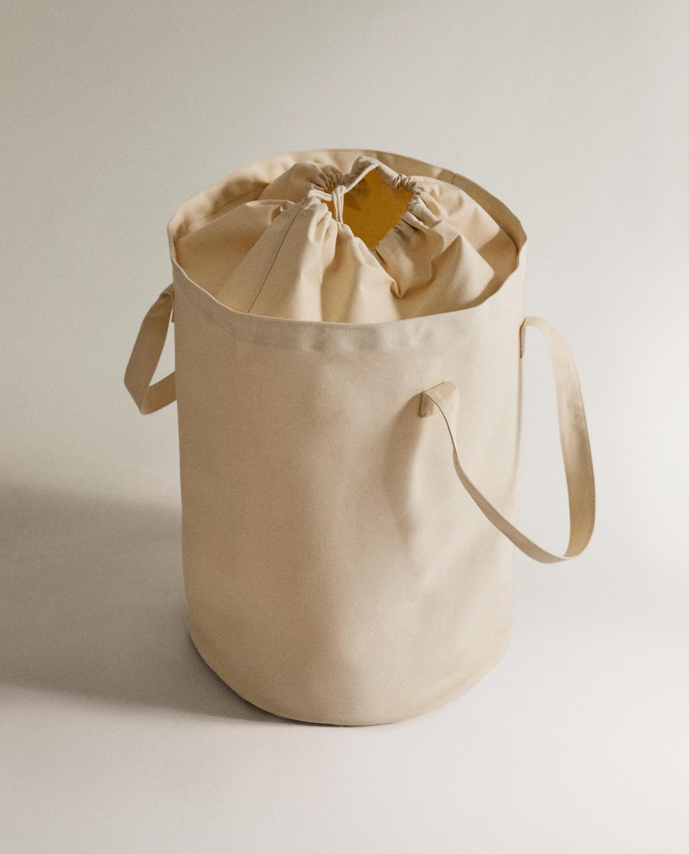 Zara Home Корзина из хлопка, цвет бежевый, 47 см