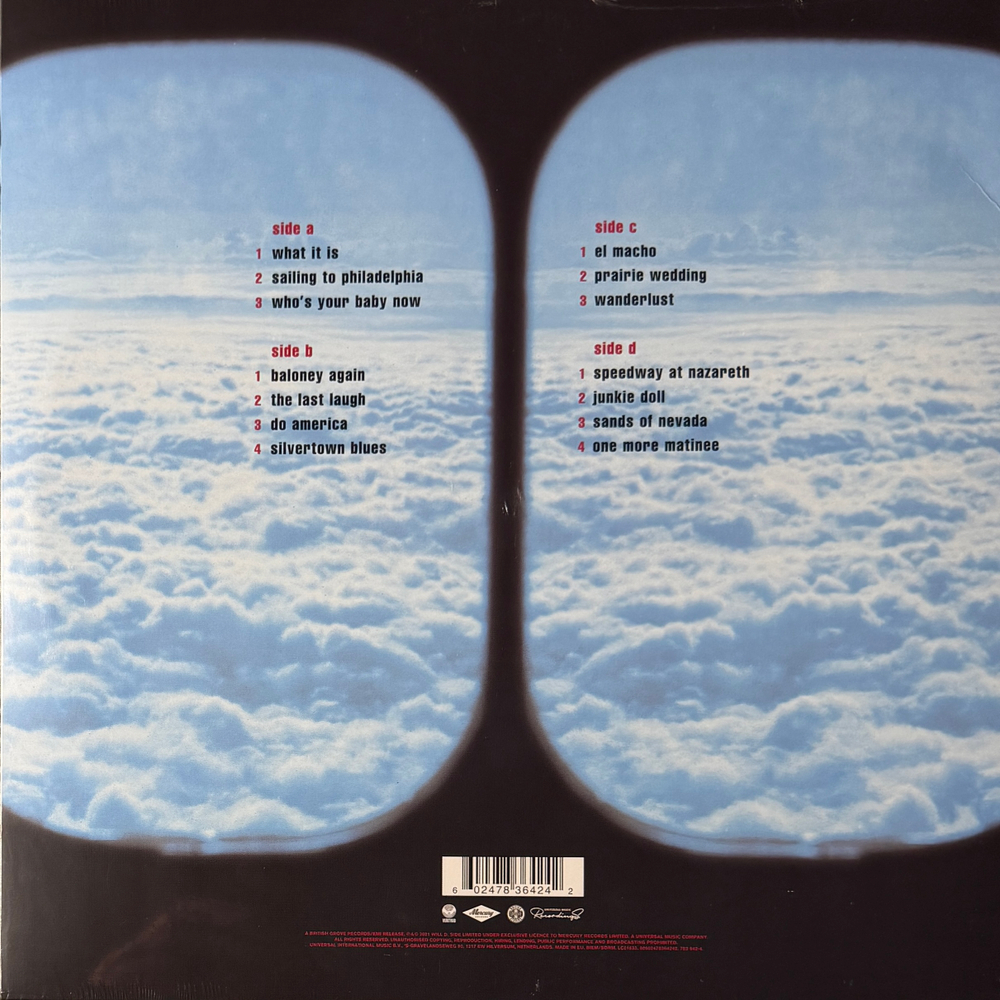 Mark Knopfler ‎– Sailing To Philadelphia 2LP (Европа 2025г.) Clear Т